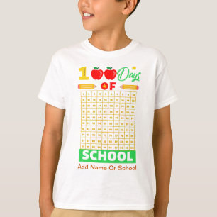 Camiseta Celebrar 100 días de clases con un conteo divertid