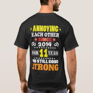 Camiseta Celebrar 11 años de matrimonio