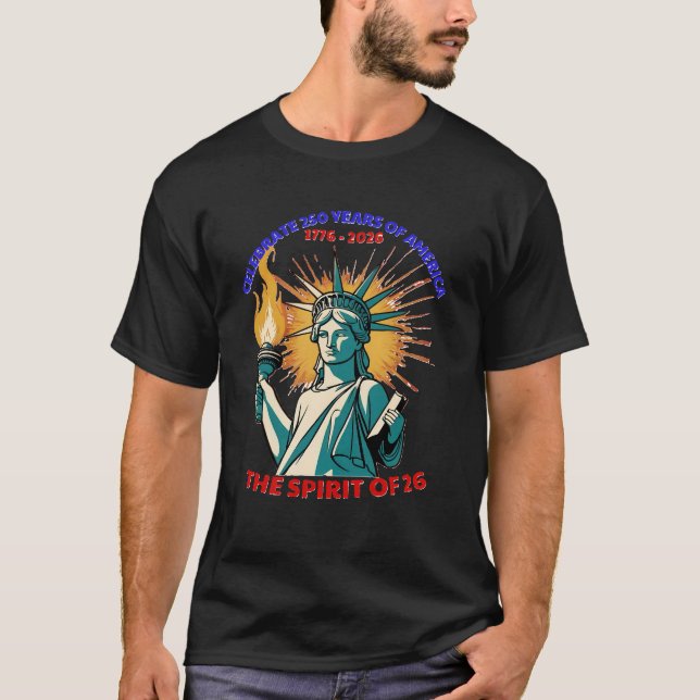 CAMISETA CELEBRAR 250 AÑOS DE ESTADOS UNIDOS -EL ESPÍRITU D (Anverso)