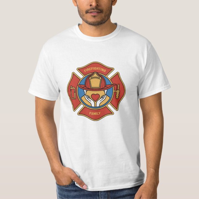 Camiseta Celebrar a los bomberos con diseños únicos (Anverso)