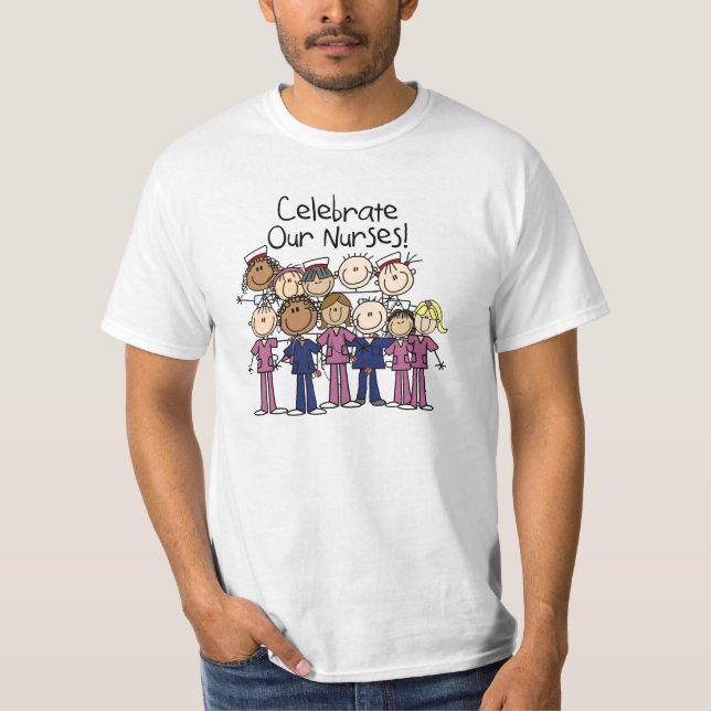 Camiseta Celebrar a nuestras enfermeras (Anverso)