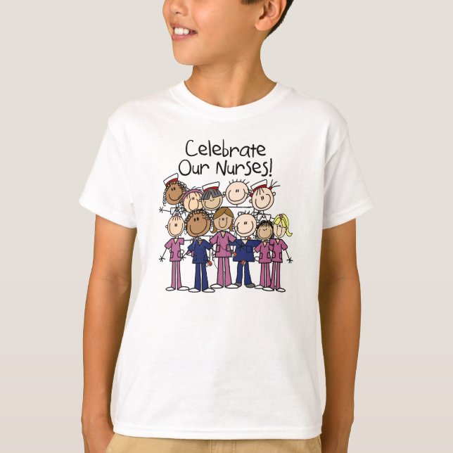 Camiseta Celebrar a nuestras enfermeras (Anverso)
