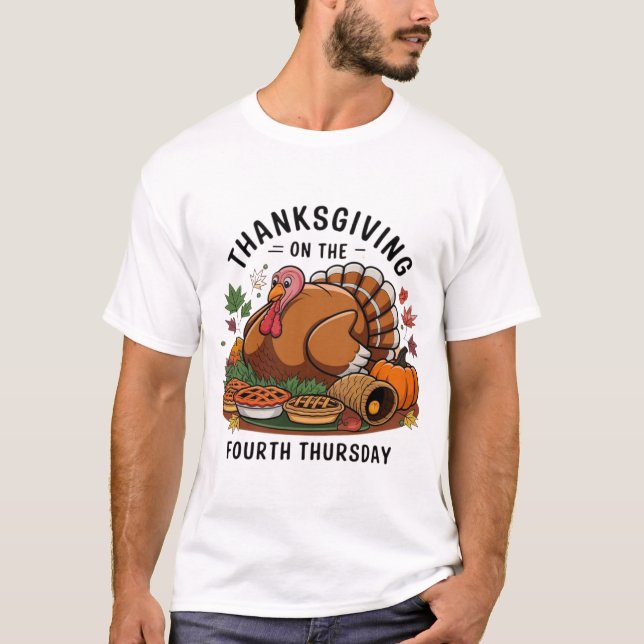 Camiseta Celebrar Acción de Gracias en Style Tee (Anverso)