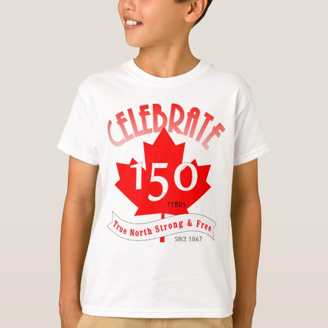 Camiseta Celebrar Canadá 150 años (Anverso)