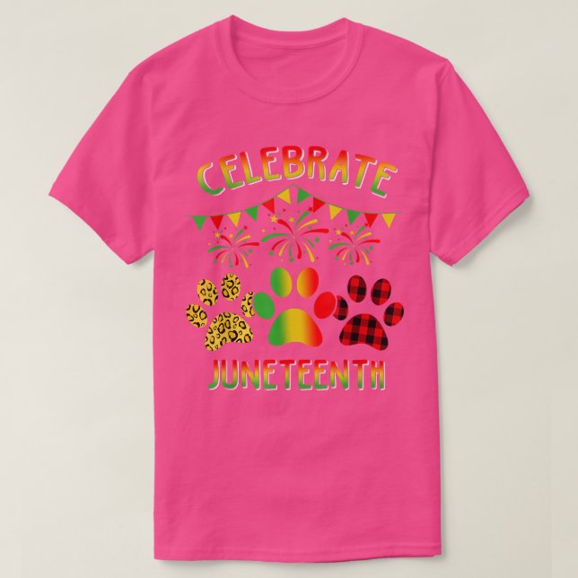 Camiseta Celebrar el 19 de junio 1865 Índice de pata de per (Diseño del anverso)
