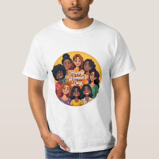 Camiseta Celebrar el 8 de marzo Día Internacional de la Muj