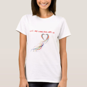 Camiseta Celebrar el amor y el diseño de la conexión