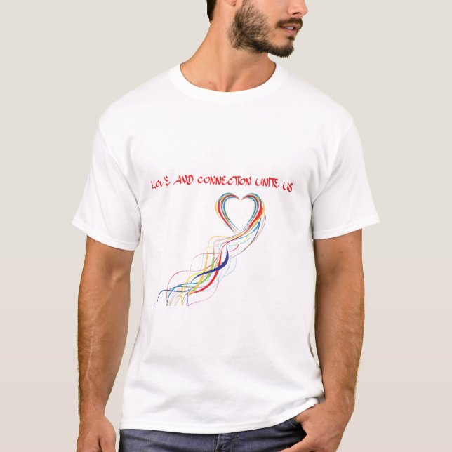 Camiseta Celebrar el amor y el diseño de la conexión (Anverso)