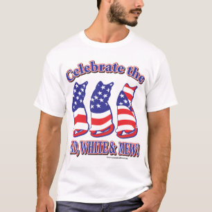 Camiseta Celebrar el blanco y el marrón rojos
