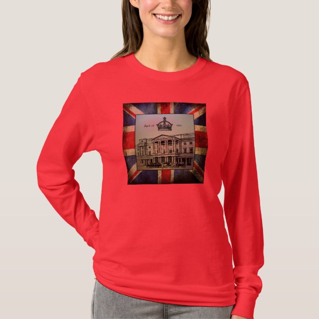 Camiseta Celebrar el Boda real de William & Kate (Anverso)
