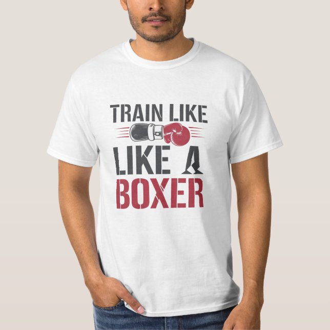 Camiseta Celebrar el deporte con arte de boxeo (Anverso)