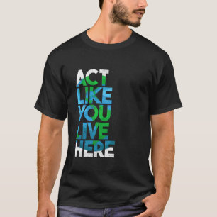 Camiseta Celebrar el Día de la Tierra Protección Ambiental 