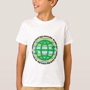 Camiseta Celebrar el Día de la Tierra todos los días niños