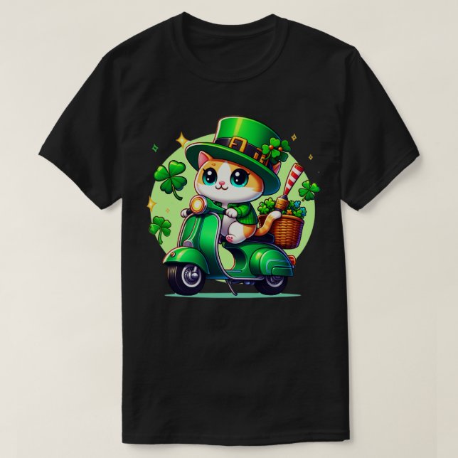 Camiseta Celebrar el Día de San Patricio con un lindo y col (Diseño del anverso)
