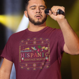 Camiseta Celebrar el diseño del mes del patrimonio hispano