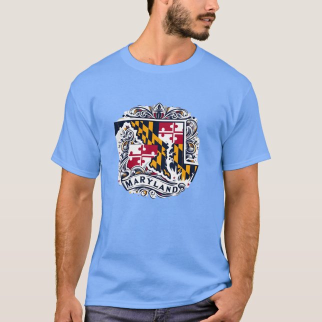 Camiseta Celebrar el diseño único del Espíritu de Maryland (Anverso)