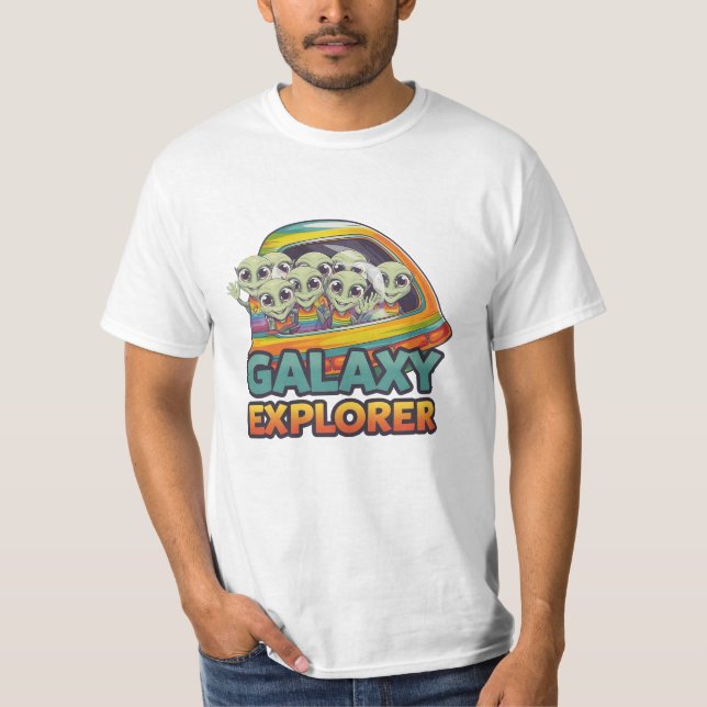 Camiseta Celebrar el espacio exterior con arte extranjero (Anverso)