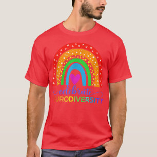 Camiseta Celebrar el espectro de autismo de la neurodiversi