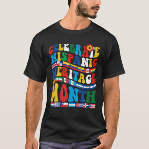 Camiseta Celebrar el mes de la herencia hispana en los país