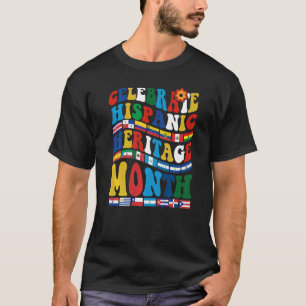 Camiseta Celebrar el mes de la herencia hispana en los país