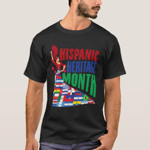 Camiseta Celebrar el mes de la herencia hispana Mujeres bai