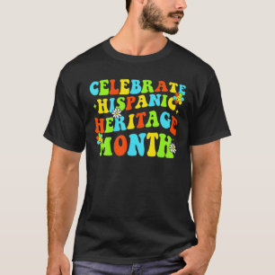 Camiseta Celebrar el mes de la herencia hispana Países lati