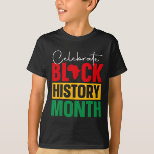 Camiseta Celebrar el Mes de la Historia Afroamericana Orgul