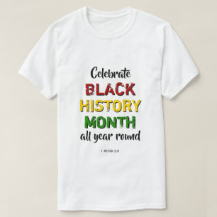 Camiseta Celebrar el mes de la historia negra