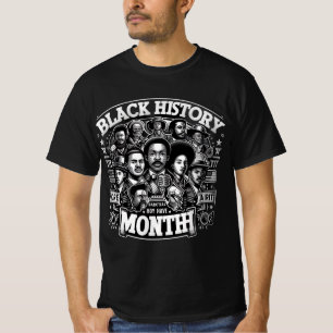 Camiseta Celebrar el Mes de la Historia Negra Audaz Orgullo