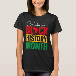 Camiseta Celebrar el Mes de la Historia Negra Orgullo Afric