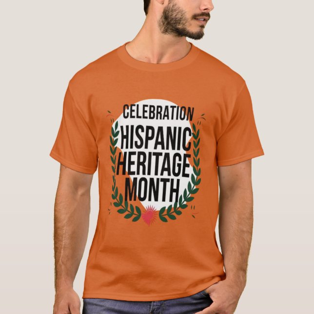 Camiseta celebrar el mes del patrimonio hispano (Anverso)