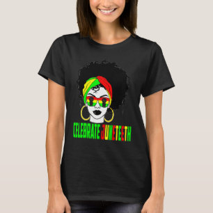 Camiseta Celebrar el orgullo de Juneteeth Historia negra af