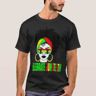Camiseta Celebrar el orgullo de Juneteeth Historia negra af
