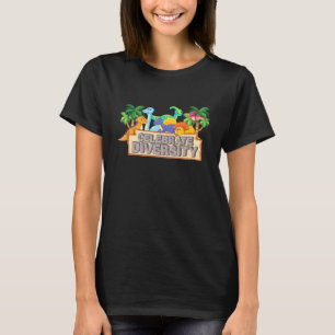 Camiseta Celebrar el Paleontólogo Diversidad Dinosaurio
