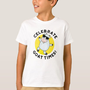 Camiseta Celebrar el Pun Animal Positivo del Tiempo de la C