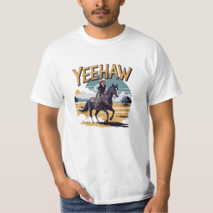 Camiseta Celebrar el salvaje Occidente con el arte de los v