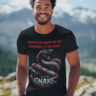 Camiseta Celebrar el vibrante año de la serpiente con estil