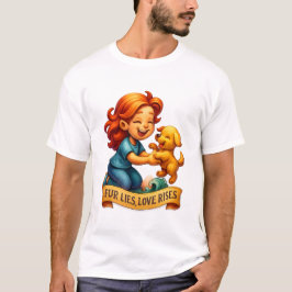 Camiseta Celebrar el vínculo entre humanos y mascotas y amo