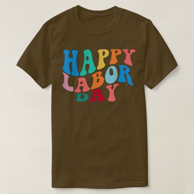 Camiseta Celebrar Feliz Día del Sindicato de Trabajadores y (Diseño del anverso)