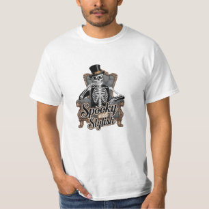 Camiseta Celebrar Halloween con una obra de arte con temas