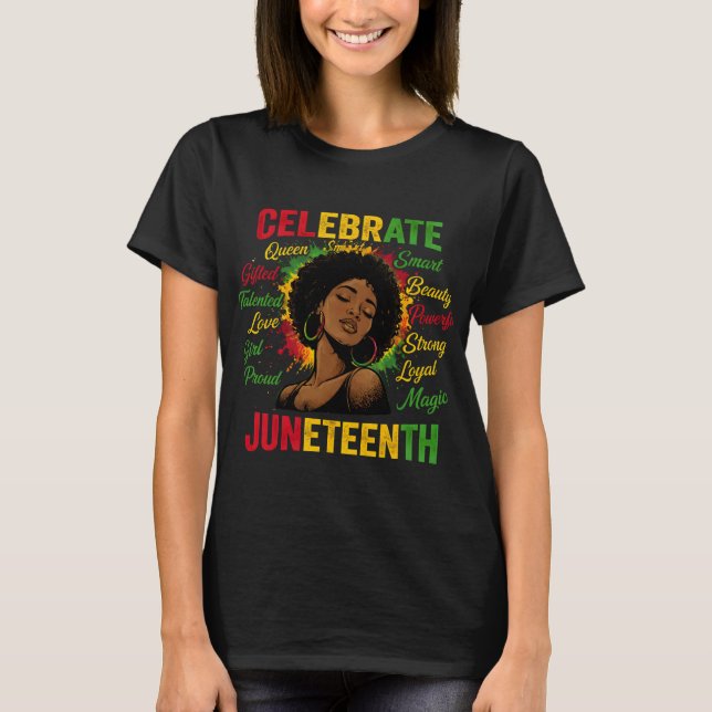 Camiseta Celebrar Juneteenth (Anverso)