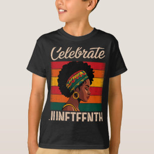 Camiseta Celebrar Juneteenth 1865 Día de la Igualdad Libert
