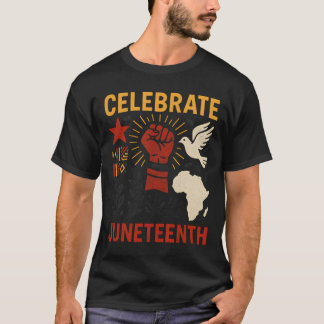 Camiseta Celebrar Juneteenth Vintage Historia Negra African