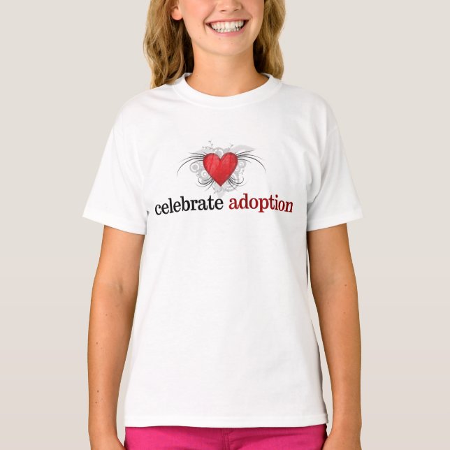 Camiseta Celebrar la adopción de Chicas Baby Doll Fked Shir (Anverso)
