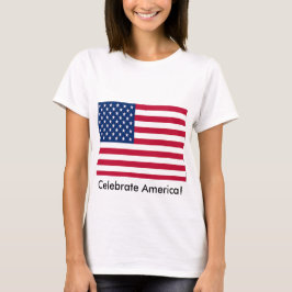 Camiseta Celebrar la bandera estadounidense