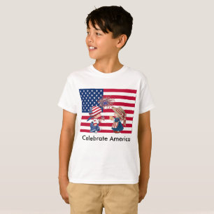 Camiseta Celebrar la bandera estadounidense