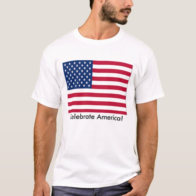 Camiseta Celebrar la bandera estadounidense (Anverso)