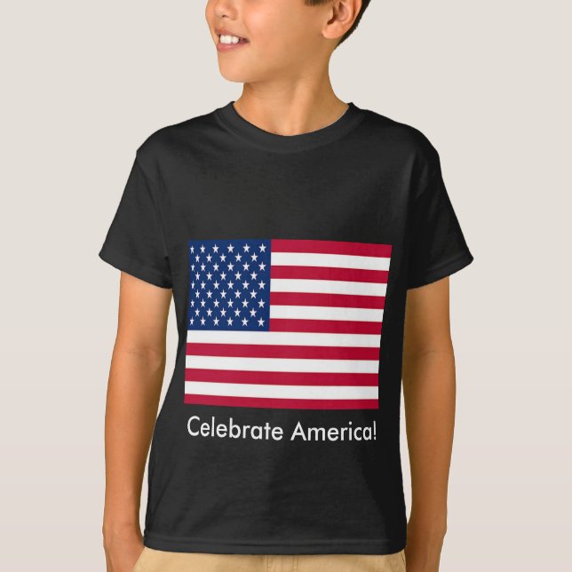 Camiseta Celebrar la bandera estadounidense (Anverso)