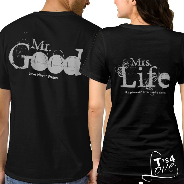 Camiseta Celebrar la buena vida: Sr. y Sra. Couples (✨ Mr & Mrs Living the Good Life! Customizable and stylish for any couple. (sold separately.))