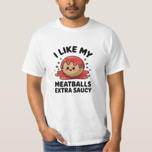 Camiseta Celebrar la cocina italiana con diseños de carne